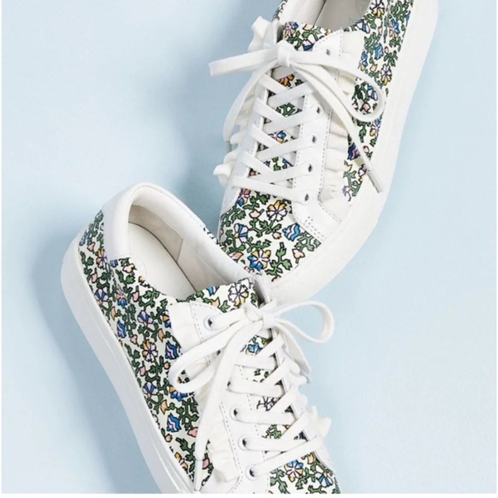 Tory burch Tory Sport floral Ruffle Leather Sneakers shoes